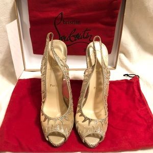 Christian Louboutin Maralena 140mm Special Occasion Crystal Pump